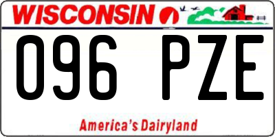 WI license plate 096PZE