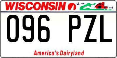 WI license plate 096PZL