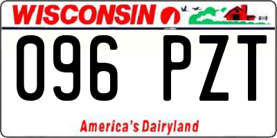 WI license plate 096PZT