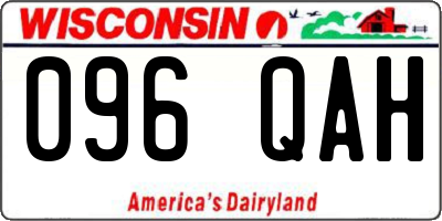 WI license plate 096QAH