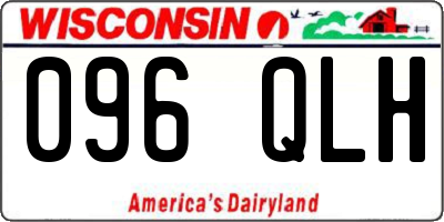 WI license plate 096QLH
