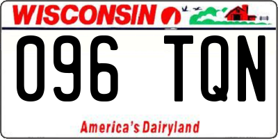 WI license plate 096TQN