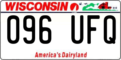 WI license plate 096UFQ