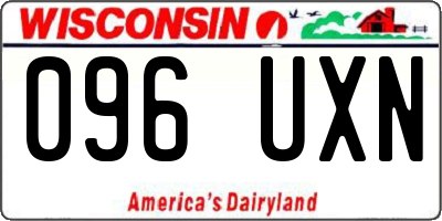WI license plate 096UXN