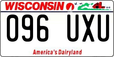 WI license plate 096UXU
