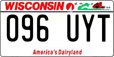 WI license plate 096UYT