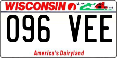 WI license plate 096VEE