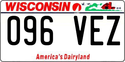 WI license plate 096VEZ