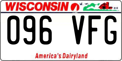 WI license plate 096VFG
