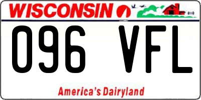 WI license plate 096VFL