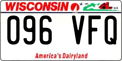 WI license plate 096VFQ