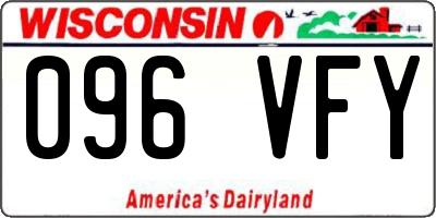 WI license plate 096VFY
