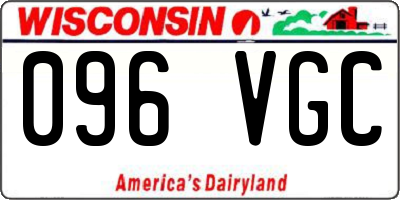 WI license plate 096VGC