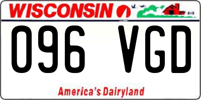 WI license plate 096VGD