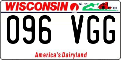 WI license plate 096VGG