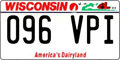 WI license plate 096VPI