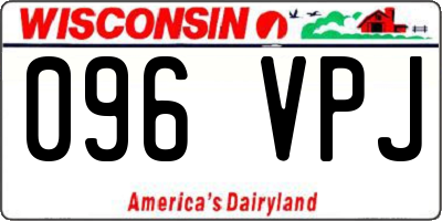 WI license plate 096VPJ