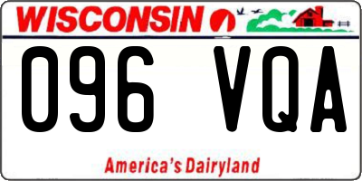 WI license plate 096VQA