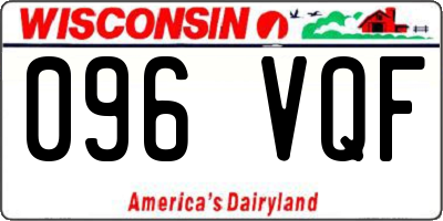 WI license plate 096VQF