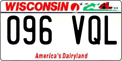 WI license plate 096VQL