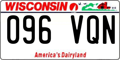 WI license plate 096VQN