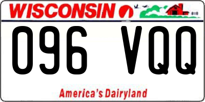 WI license plate 096VQQ