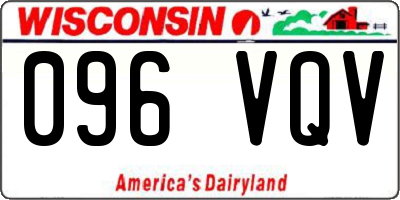 WI license plate 096VQV