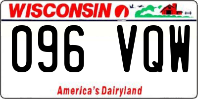 WI license plate 096VQW