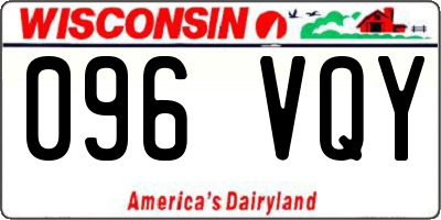 WI license plate 096VQY
