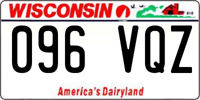 WI license plate 096VQZ