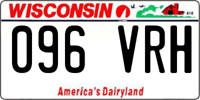 WI license plate 096VRH
