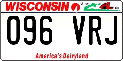 WI license plate 096VRJ
