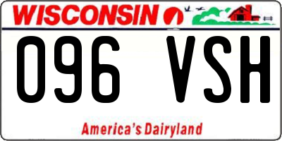 WI license plate 096VSH