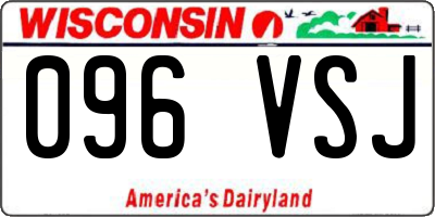 WI license plate 096VSJ
