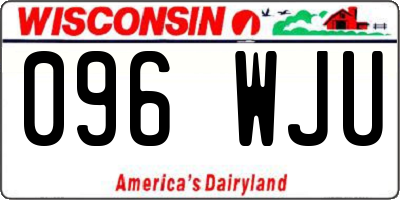 WI license plate 096WJU