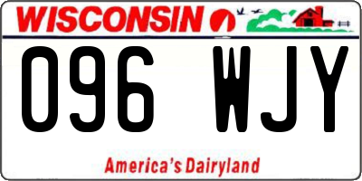 WI license plate 096WJY
