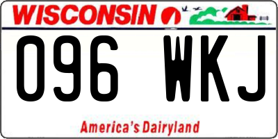 WI license plate 096WKJ