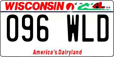 WI license plate 096WLD