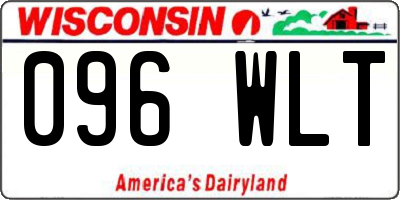 WI license plate 096WLT