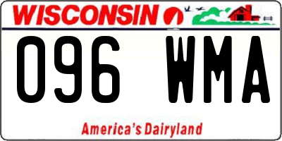 WI license plate 096WMA