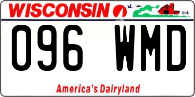 WI license plate 096WMD
