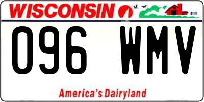 WI license plate 096WMV