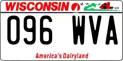 WI license plate 096WVA