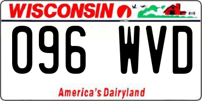 WI license plate 096WVD