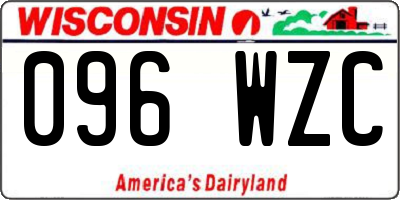WI license plate 096WZC