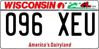 WI license plate 096XEU