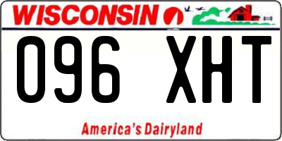 WI license plate 096XHT