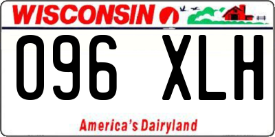 WI license plate 096XLH