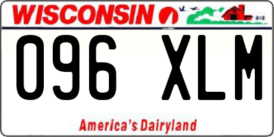 WI license plate 096XLM