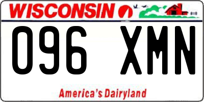 WI license plate 096XMN